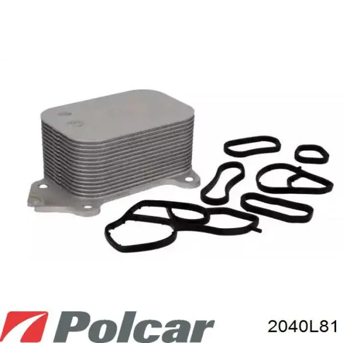 2040L8-1 Polcar радиатор масляный (холодильник, под фильтром)