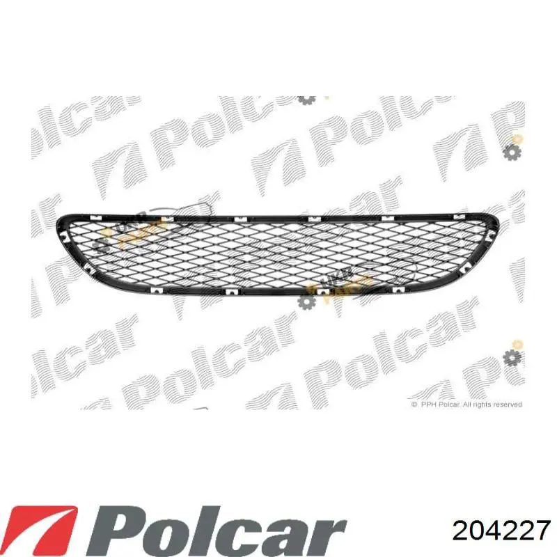 204227 Polcar решетка бампера переднего