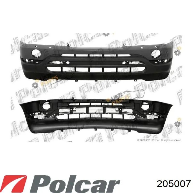 205007 Polcar передний бампер