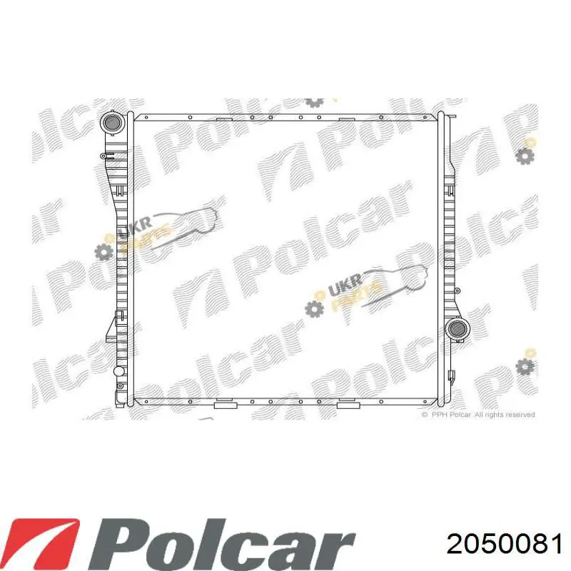 Радиатор 2050081 Polcar