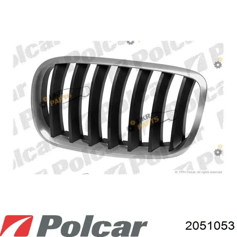 Решетка радиатора левая Polcar 2051053
