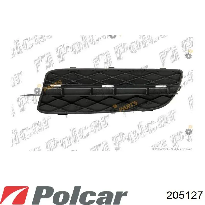 205127 Polcar решетка бампера переднего центральная