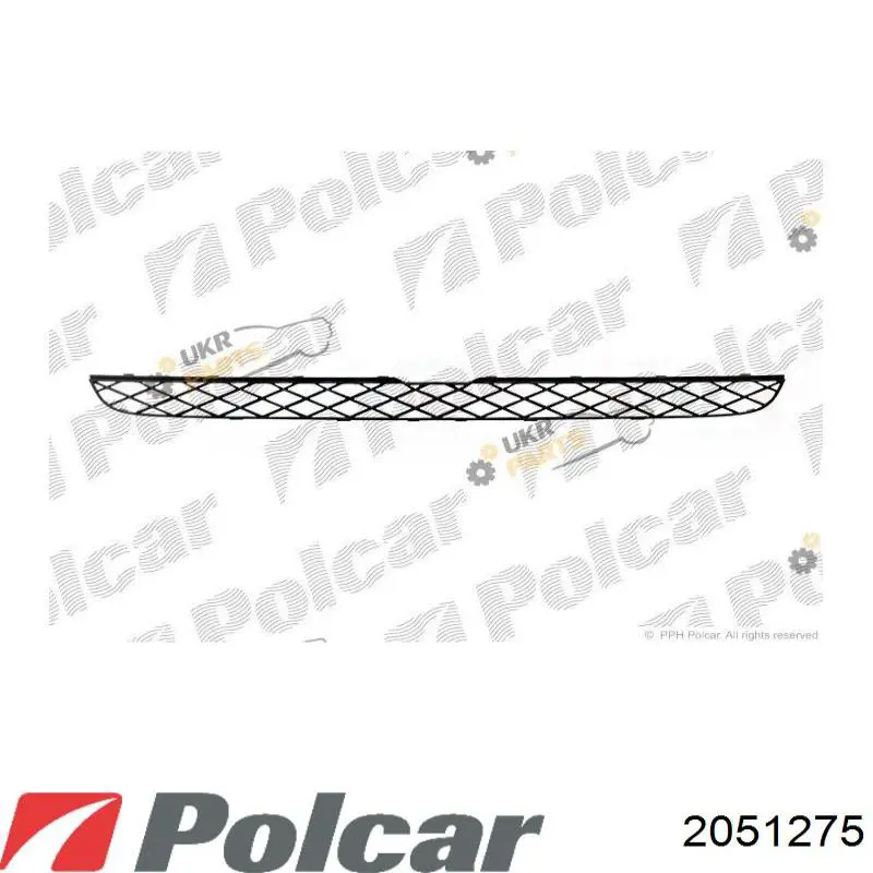 2051275 Polcar решетка бампера переднего верхняя
