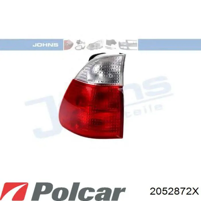 Фонарь задний левый внутренний 2052872X Polcar