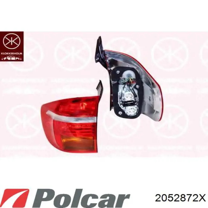 2052872X Polcar Задняя левая внутренняя фара
