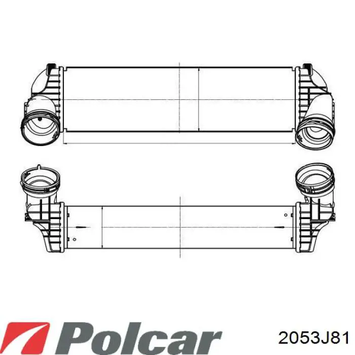 2053J81 Polcar интеркулер