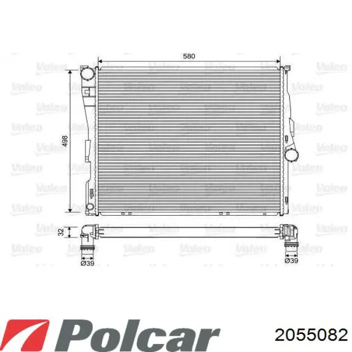 2055082 Polcar Радиатор основной