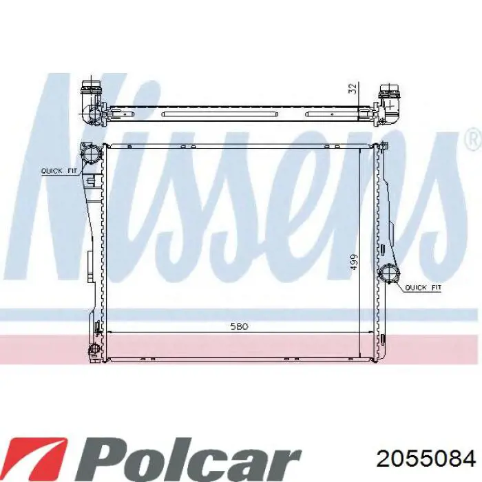 205508-4 Polcar радиатор