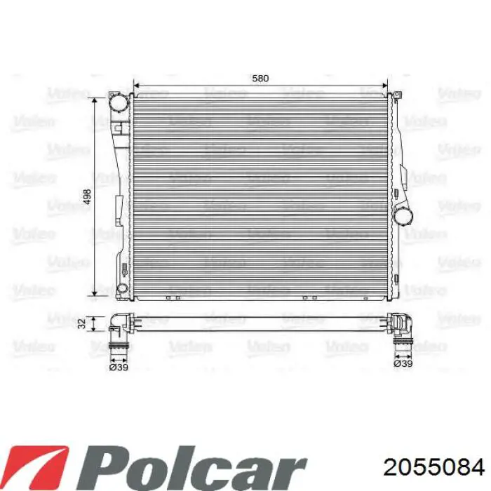 2055084 Polcar Радиатор основной