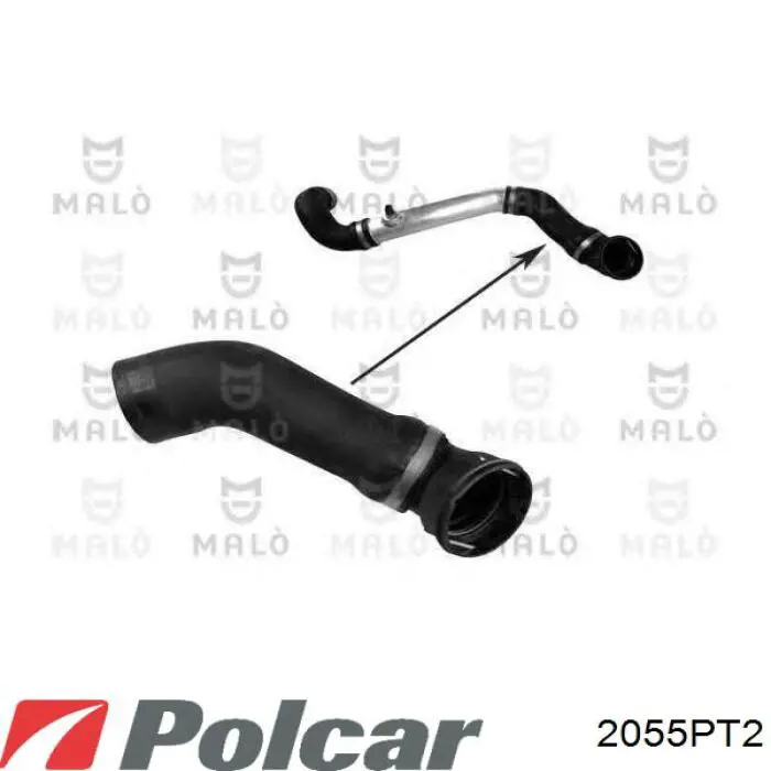 Шланг/патрубок интеркуллера Polcar 2055PT2 цена, от 18.76 USD