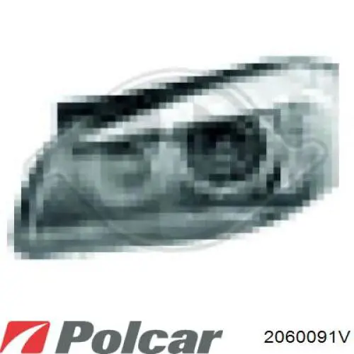 2060091V Polcar фара левая