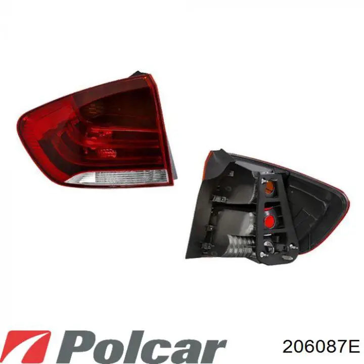 206087-E Polcar фонарь задний левый внешний