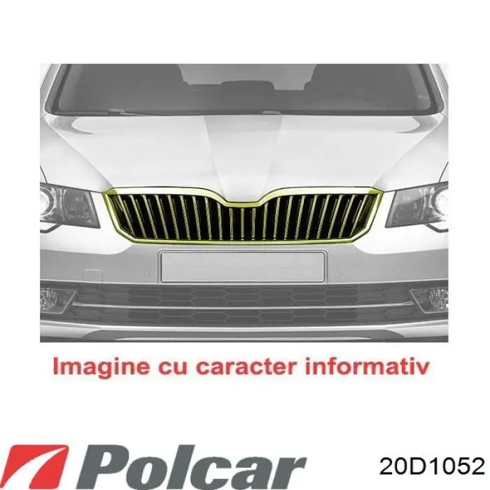 Решетка радиатора правая 20D1052 Polcar