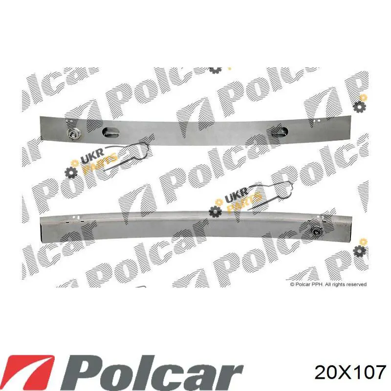 20X107 Polcar передний бампер
