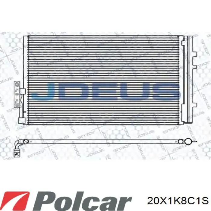 Радиатор кондиционера 20X1K8C1S Polcar