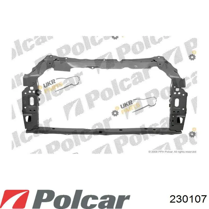 230107 Polcar Бампер передний в сборе