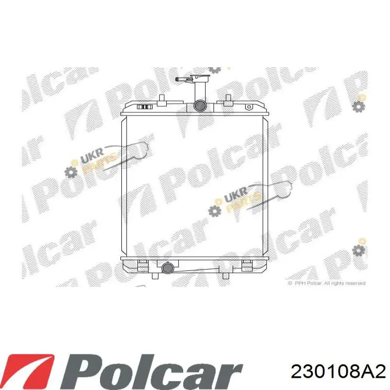 Радиатор 230108A2 Polcar