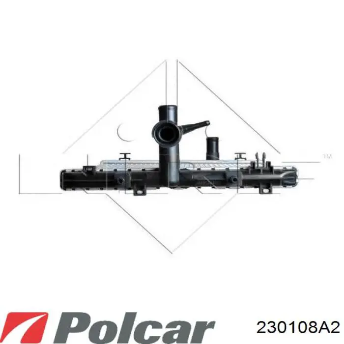 Купить 230108A2 Polcar Радиатор водяной