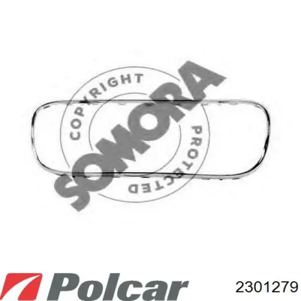Молдинг решетки бампера переднего 2301279 Polcar
