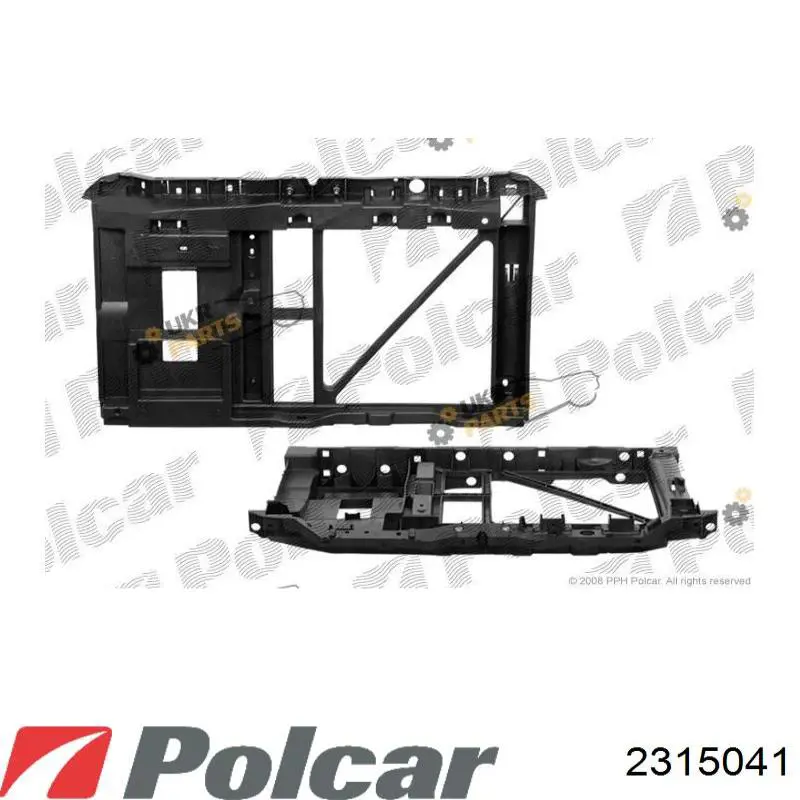 2315041 Polcar суппорт радиатора в сборе (монтажная панель крепления фар)