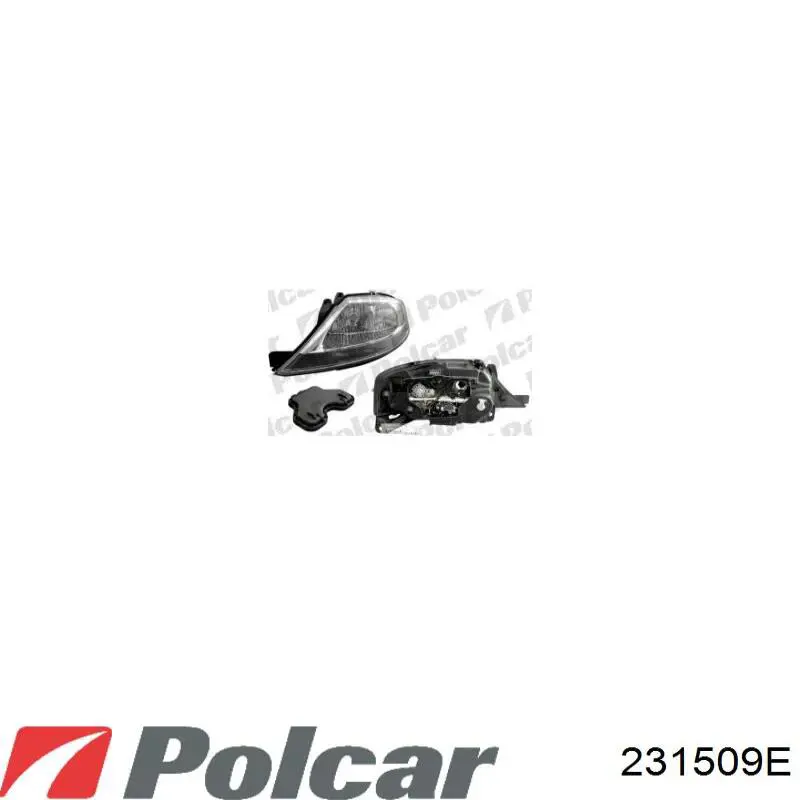 Фара левая 231509E Polcar