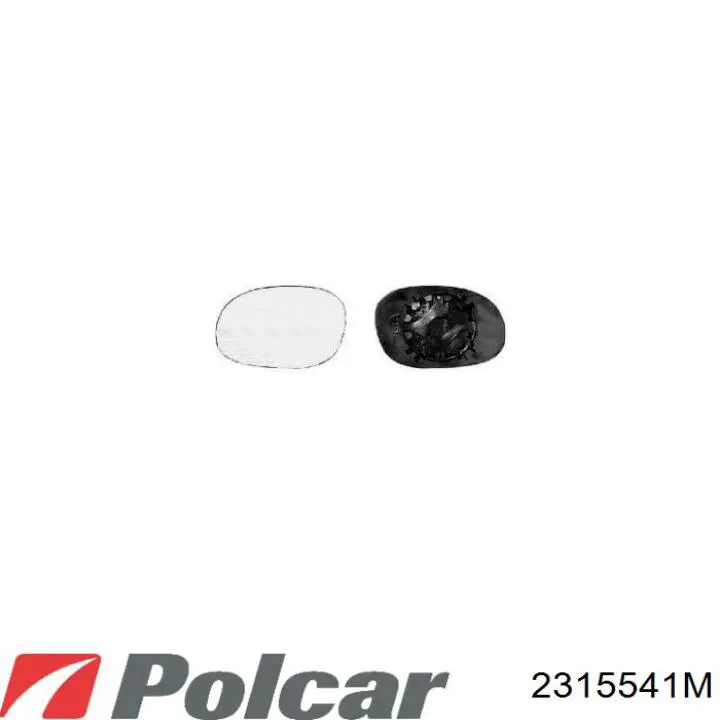 Стекло левого зеркала заднего вида 2315541M Polcar