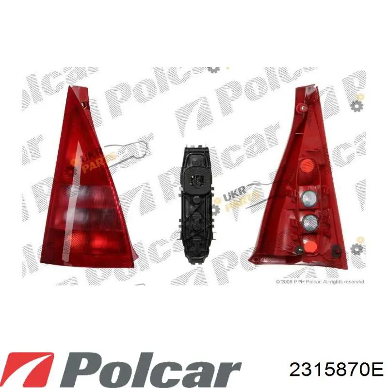 Фонарь задний правый 231587E Polcar