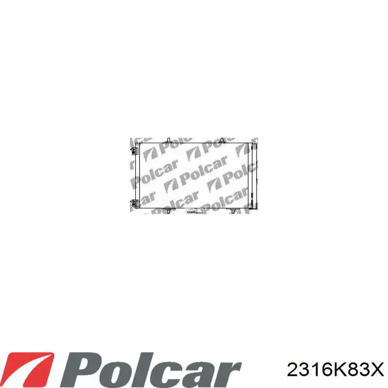 2316K83X Polcar радиатор кондиционера