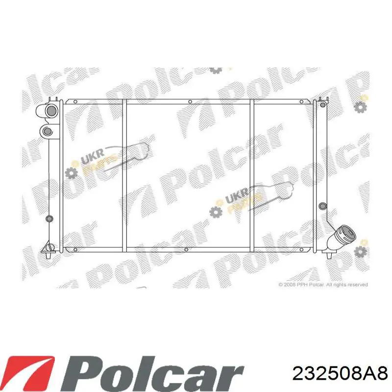 Радиатор 232508A8 Polcar