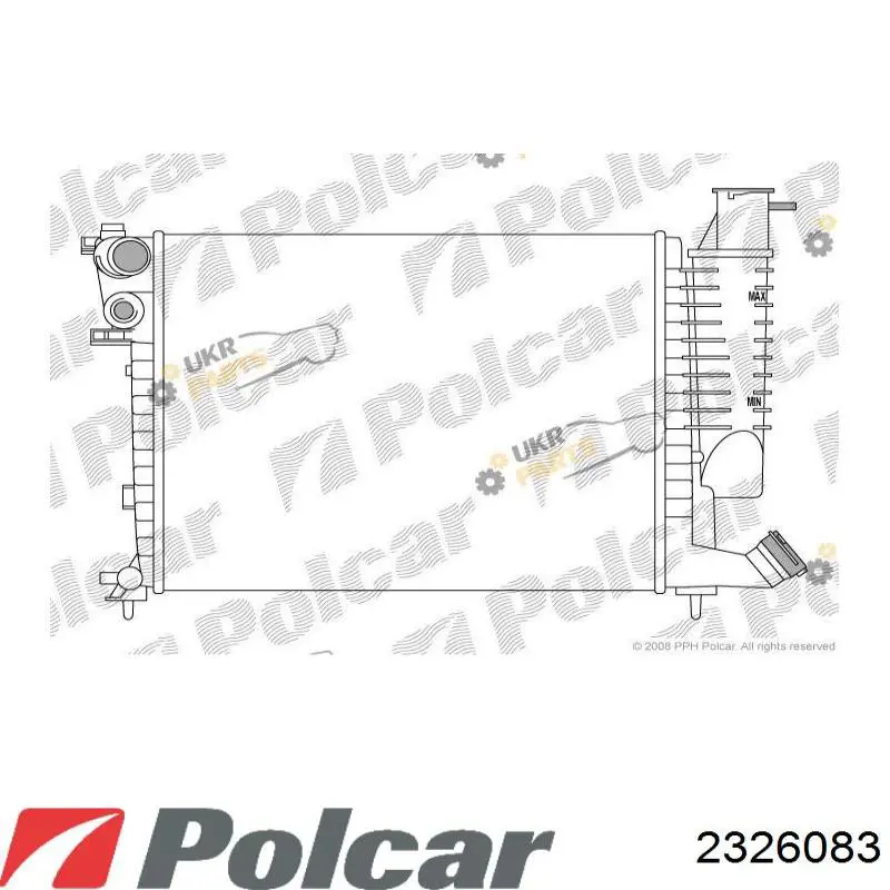 2326083 Polcar радиатор