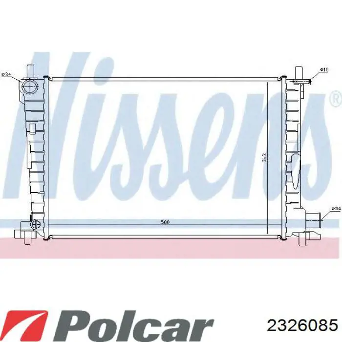 2326085 Polcar Радиатор основной