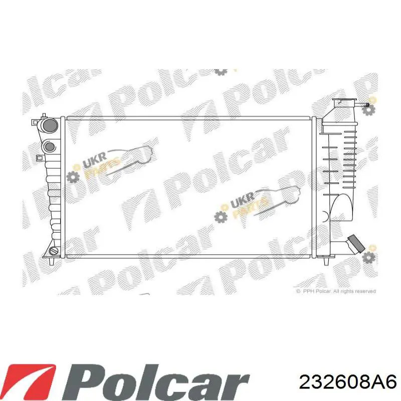 570708A6 Polcar радиатор