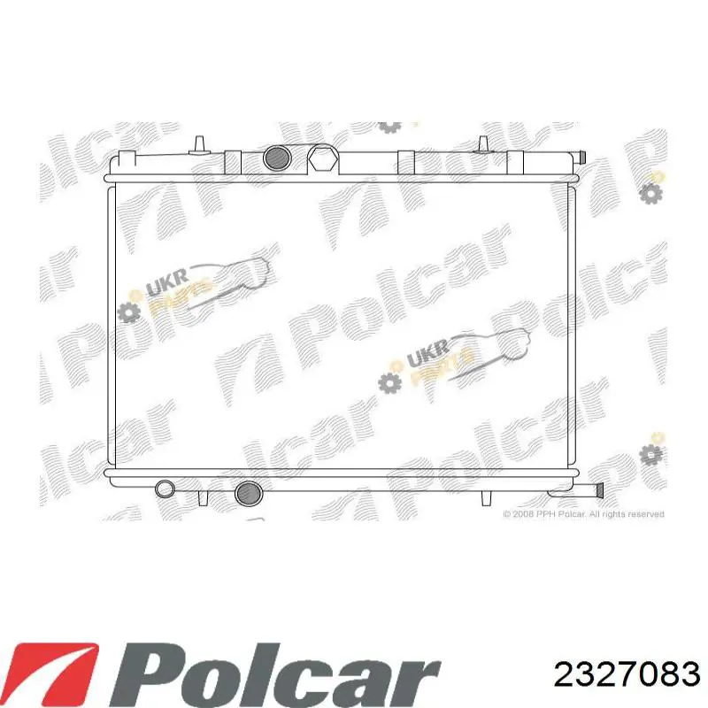 Радиатор 1330H4 Peugeot/Citroen