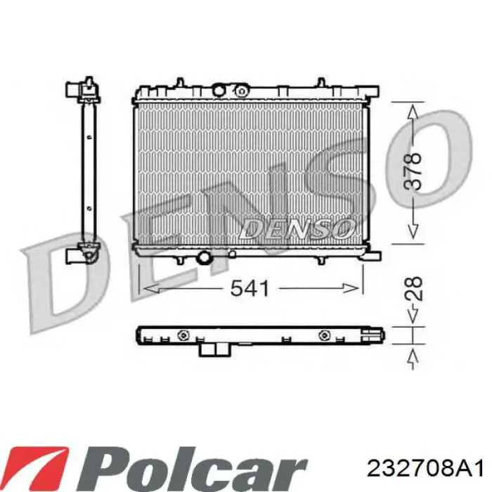 232708A1 Polcar радиатор