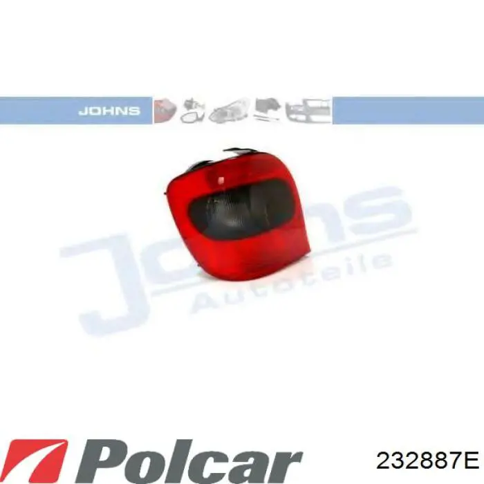 Фонарь задний левый 232887E Polcar