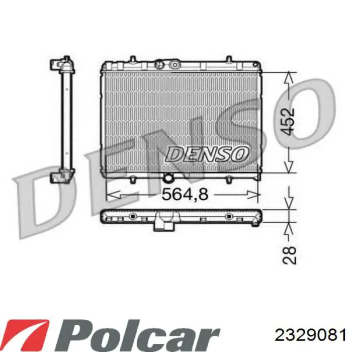 2329081 Polcar Радиатор основной