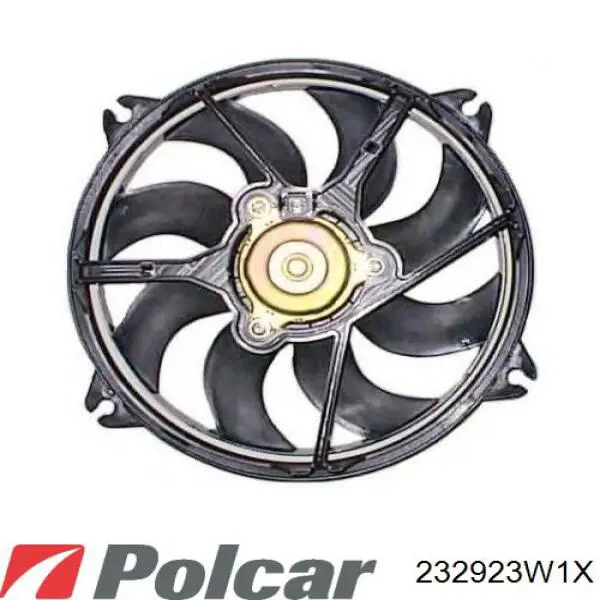 Купить 232923W1X Polcar Электровентилятор охлаждения в сборе (мотор+крыльчатка)