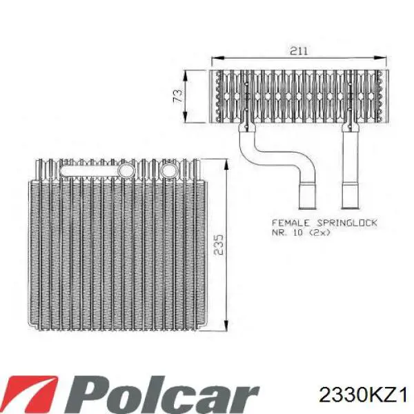 Клапан TRV, кондиционера NEW Holland 85804037