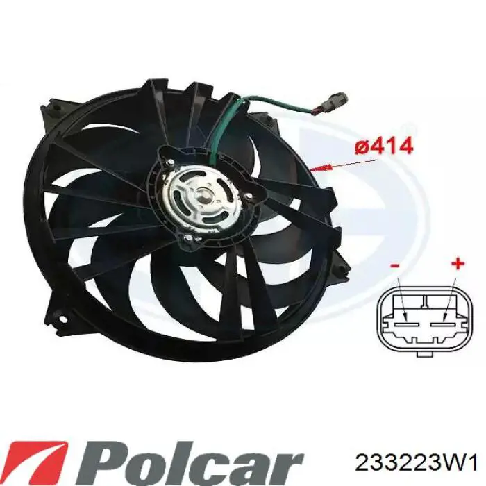 233223W1 Polcar Вентилятор радиатора