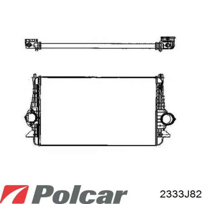 2333J82 Polcar Охладитель наддувочного воздуха
