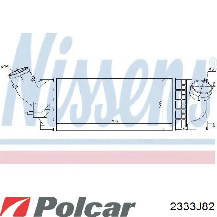 Купить 2333J82 Polcar Интеркулер