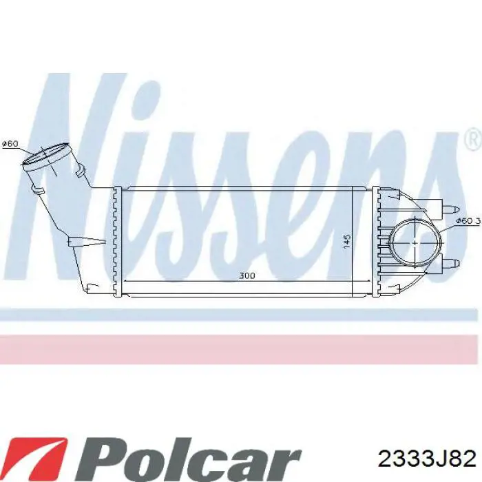 Система охлаждения наддувочного воздуха Polcar 2333J82 цена, от 72.77 USD