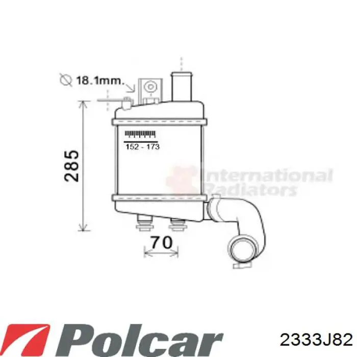 Интеркулер 2333J82 Polcar