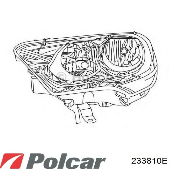 233810E Polcar Фара передняя правая