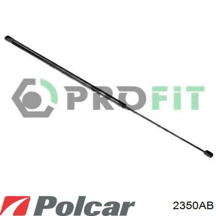 2350AB Polcar Амортизатор крышки багажника