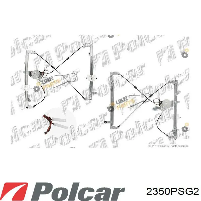 Стеклоподъемник передней правой двери 2350PSG2 Polcar
