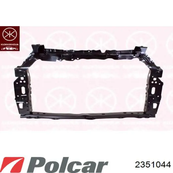 2351044 Polcar suporte superior do radiador (painel de montagem de fixação das luzes)