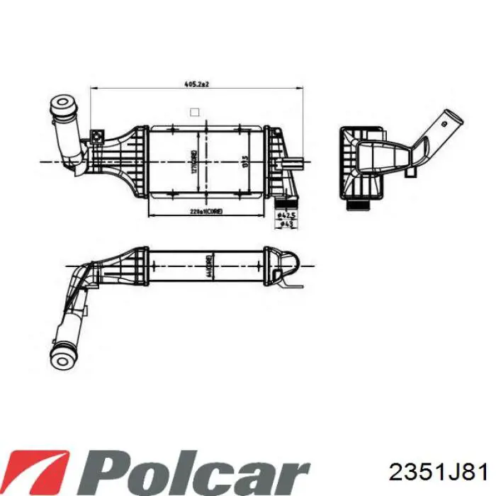 992507M Peugeot/Citroen Охладитель наддувочного воздуха