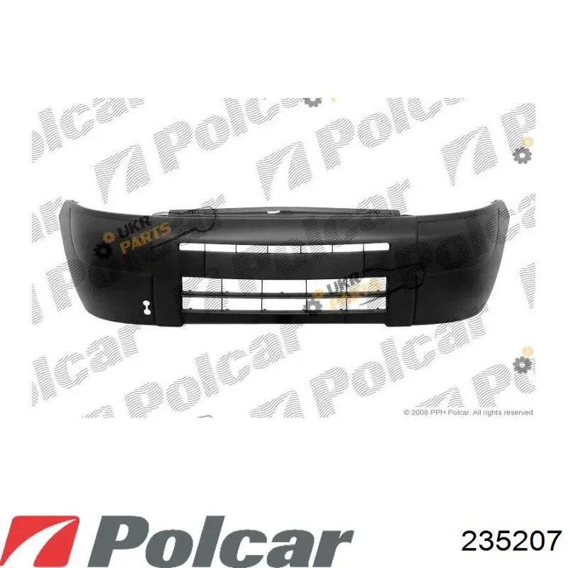 235207 Polcar Бампер передний в сборе