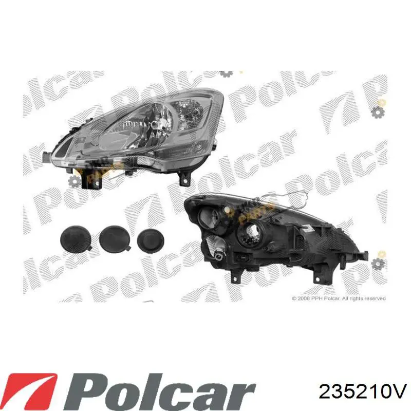 Фара правая 235210V Polcar